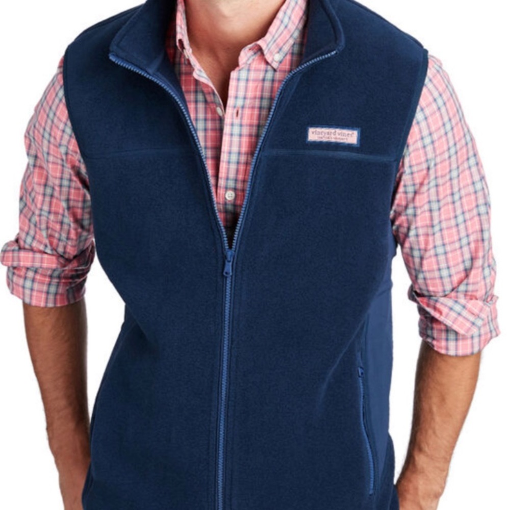 Men’s VINEYARD VINES Tech Fleece Harbor Vest